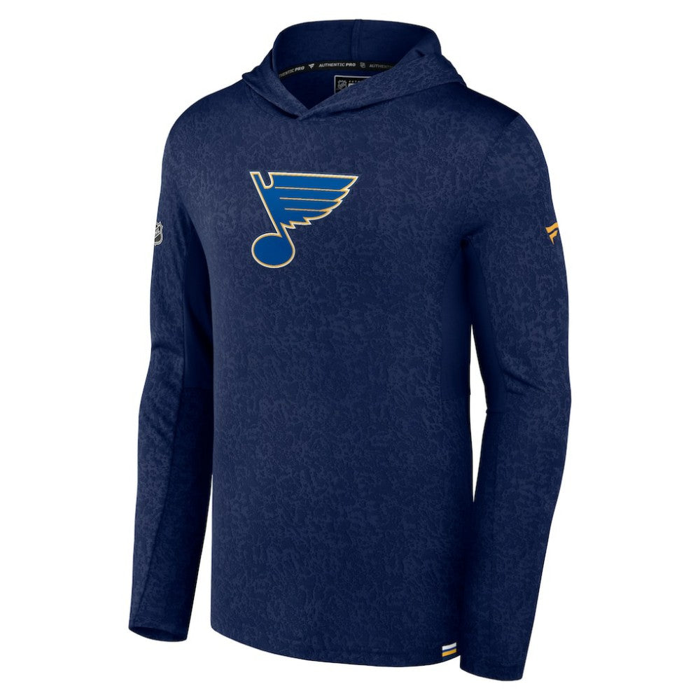 St. Louis Blues Fanatics Authentic Pro Lightweight Pullover Hoodie Navy