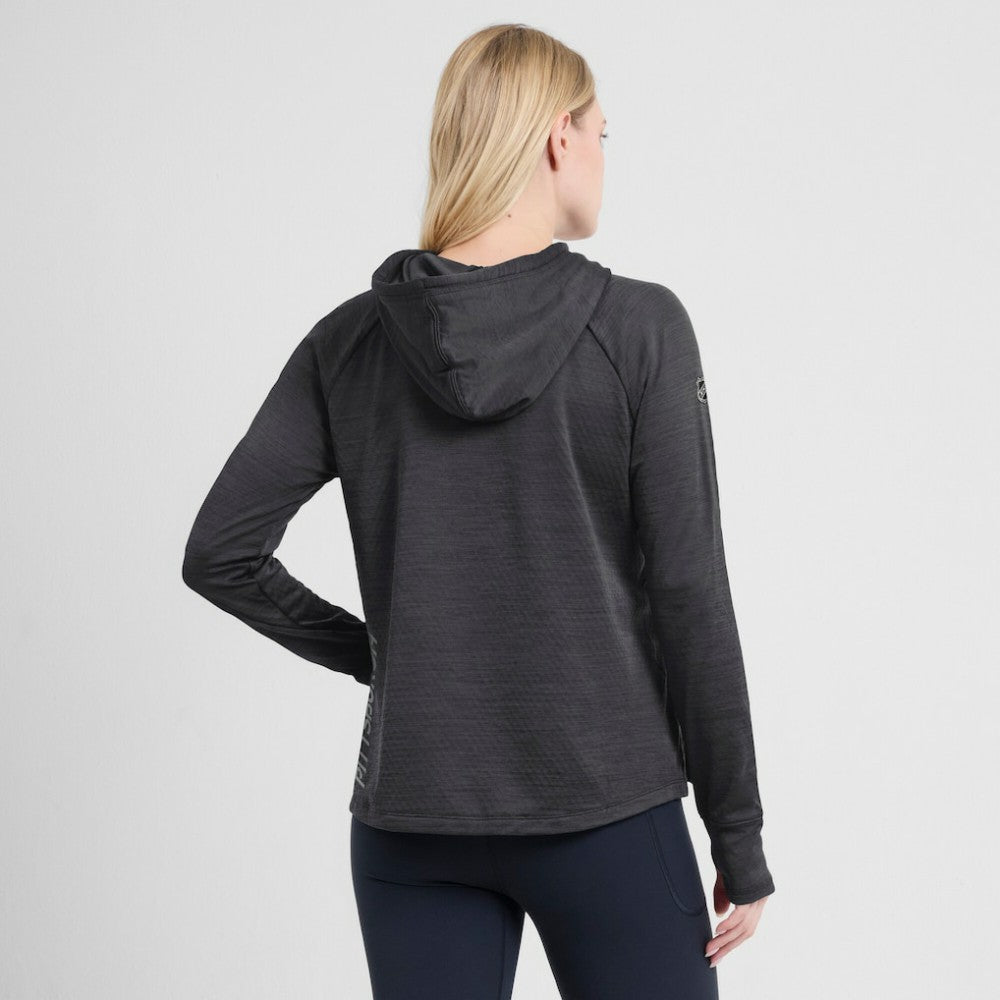 Pittsburgh Penguins Fanatics Women's Authentic Pro Pullover Hoodie Heather Charcoal