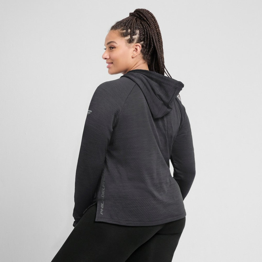 Philadelphia Flyers Fanatics Women's Authentic Pro Pullover Hoodie Heather Charcoal