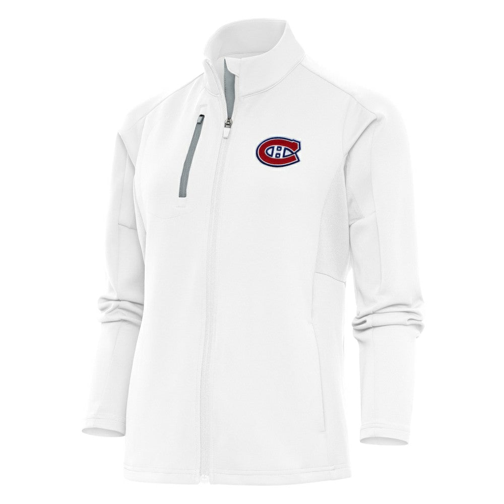 Montreal Canadiens Antigua Women's Team Logo Generation Full-Zip Jacket White