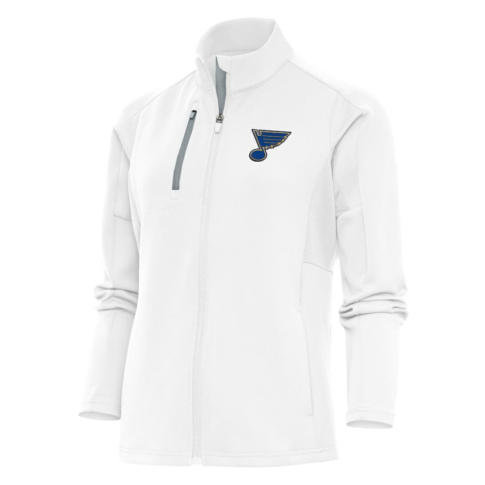 St. Louis Blues Antigua Women's Team Logo Generation Full-Zip Jacket White