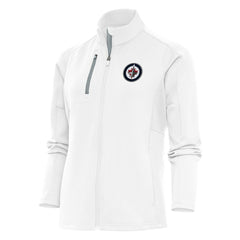 Winnipeg Jets Antigua Women's Team Logo Generation Full-Zip Jacket White