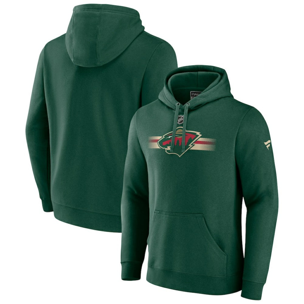 Minnesota Wild Fanatics Authentic Pro Secondary Pullover Hoodie Green