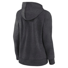 Vancouver Canucks Fanatics Women's Authentic Pro Core Secondary Fleece Pullover Hoodie Heather Charcoal