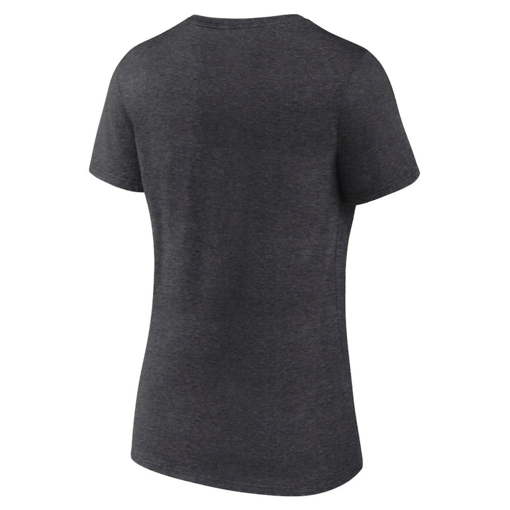 Nashville Predators Fanatics Women's Authentic Pro Primary V-Neck T-Shirt Heather Charcoal