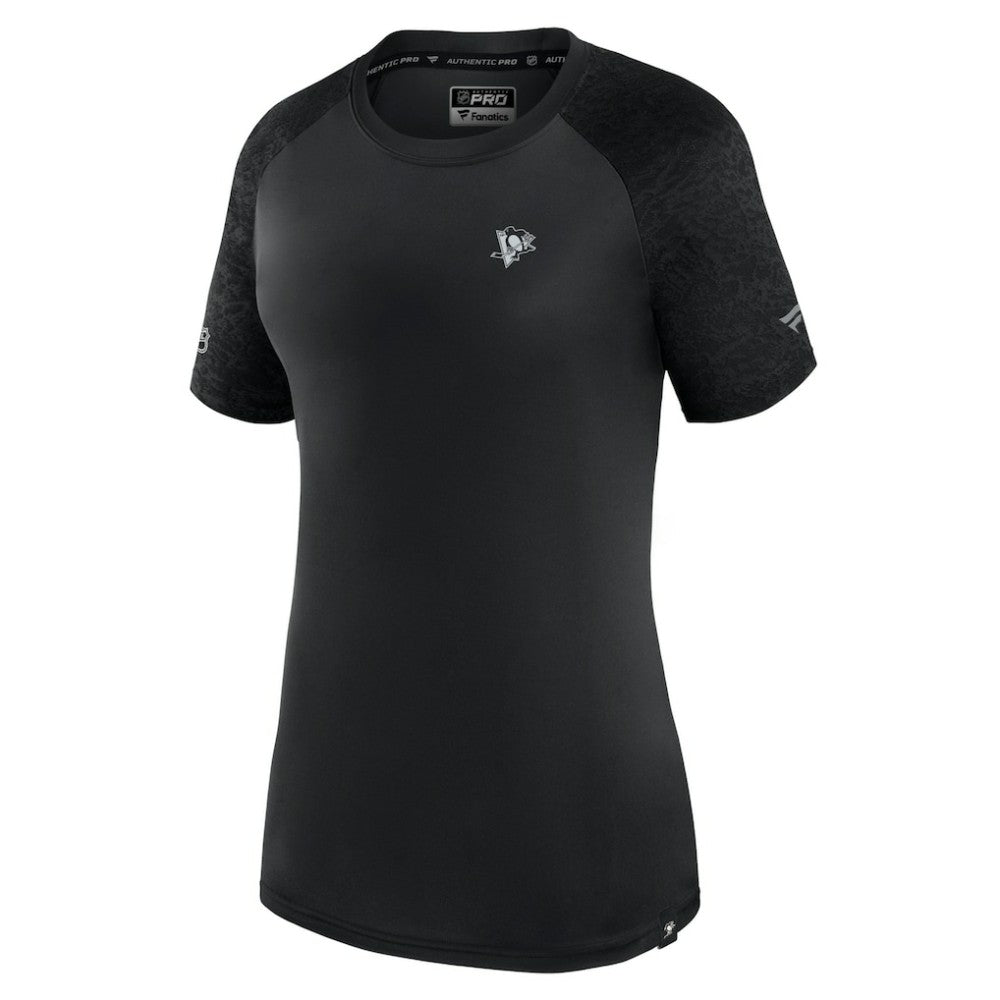 Pittsburgh Penguins Fanatics Women's Authentic Pro Tech T-Shirt Black