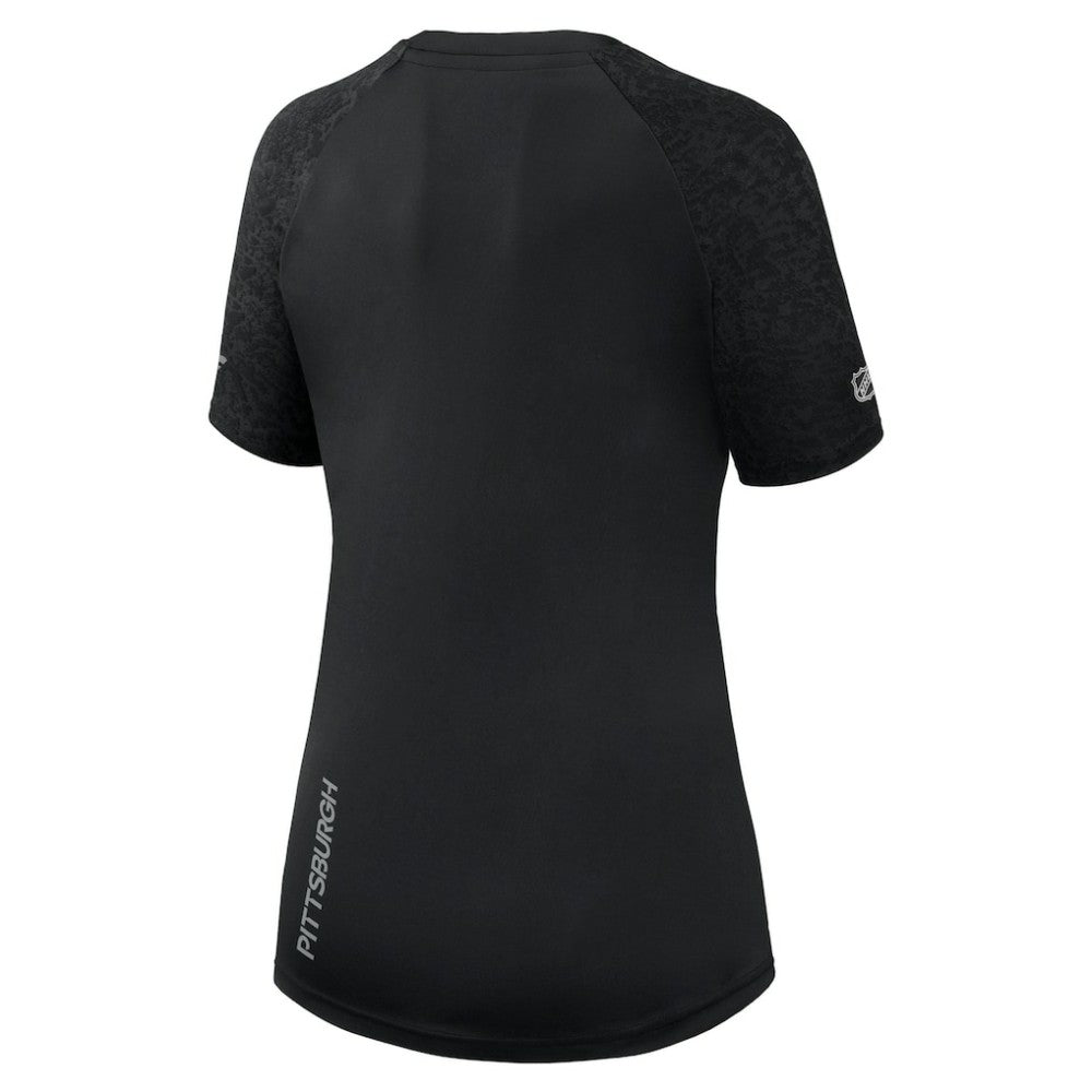Pittsburgh Penguins Fanatics Women's Authentic Pro Tech T-Shirt Black