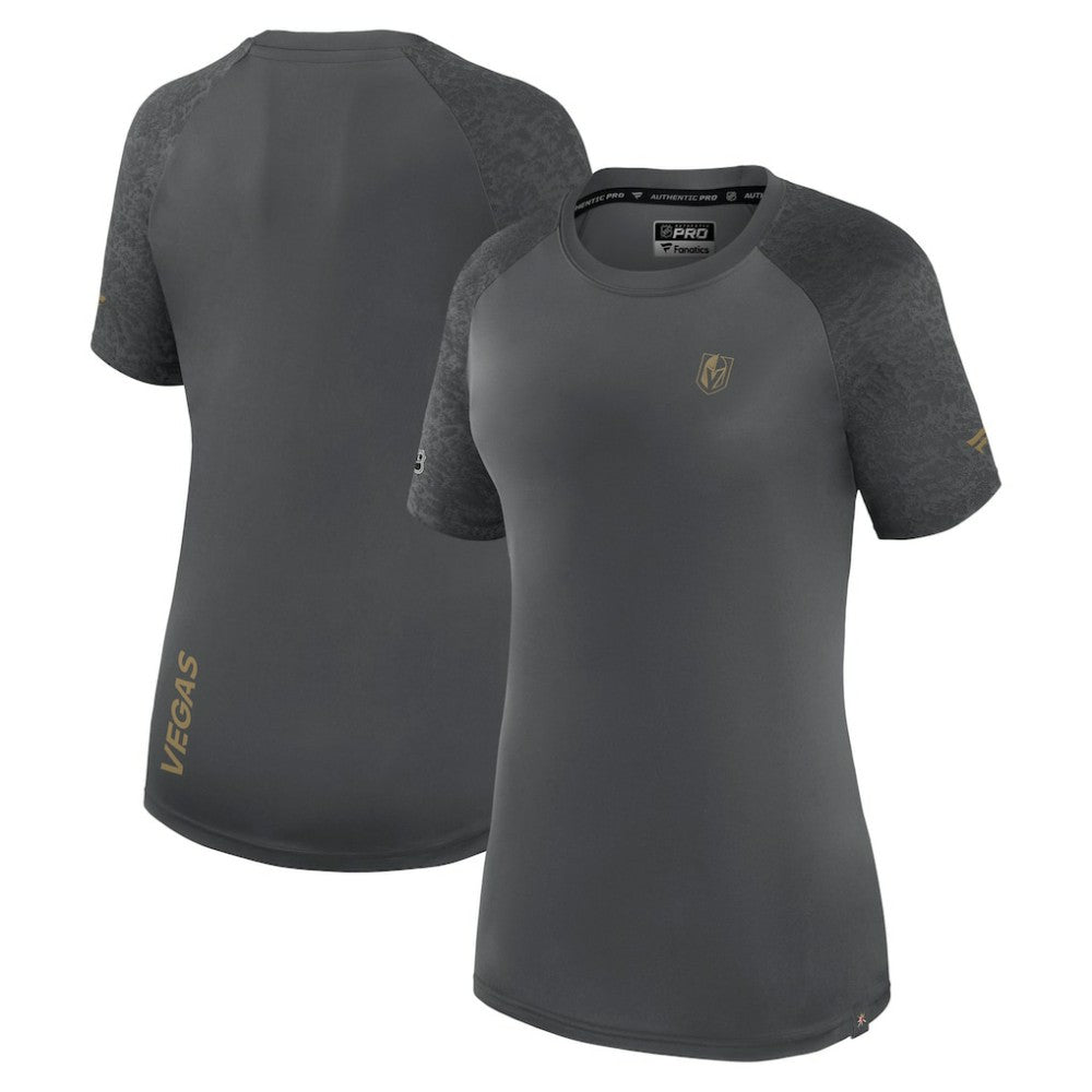 Vegas Golden Knights Fanatics Women's Authentic Pro Tech T-Shirt Gray