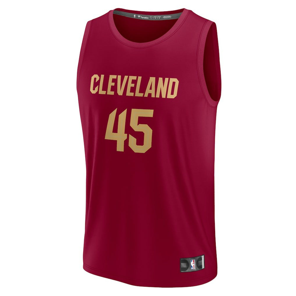 Donovan Mitchell Cleveland Cavaliers Fast Break Replica Jersey sale - Icon Editi- Wine