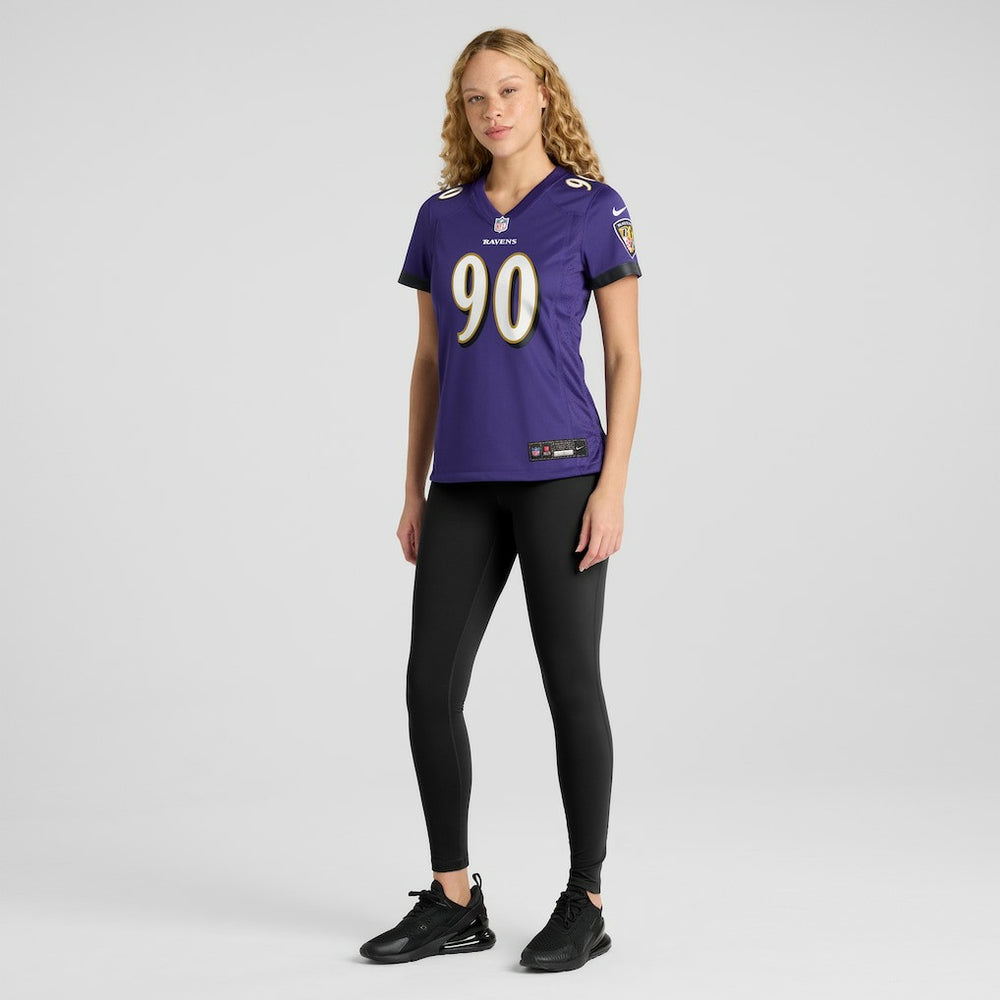 David Ojabo Baltimore Ravens Women's Game Player Jersey - Purple