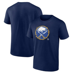 Buffalo Sabres Splatter Logo Team T-Shirt Navy