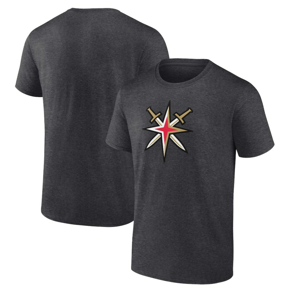 Vegas Golden Knights Shoulder Patch Logo T-Shirt Charcoal