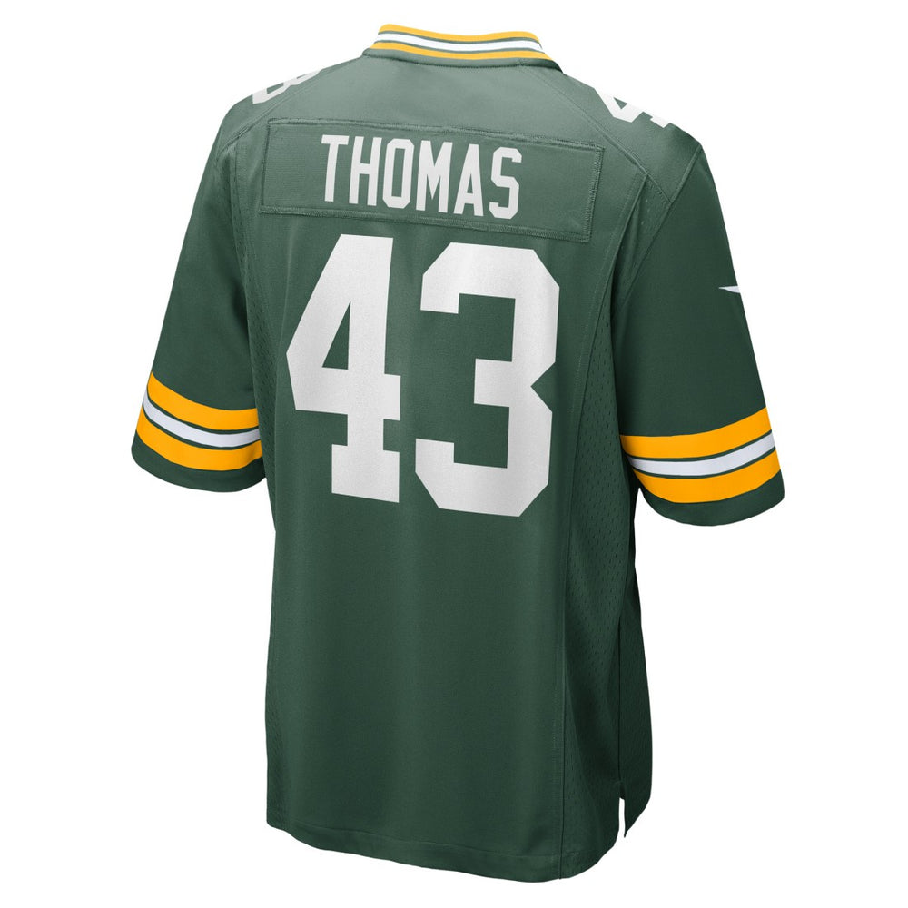Kiondre Thomas Green Bay Packers Game Player Jersey - Green