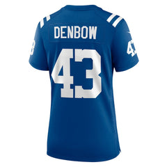 Trevor Denbow Indianapolis Colts Women's Game Player Jersey - Royal