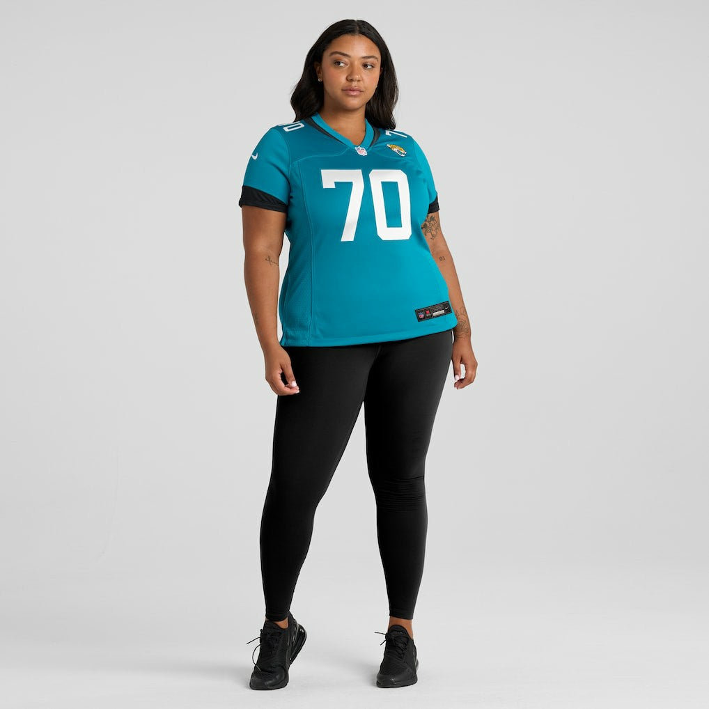Cole Van Lanen Jacksonville Jaguars Women's Game Player Jersey - Teal