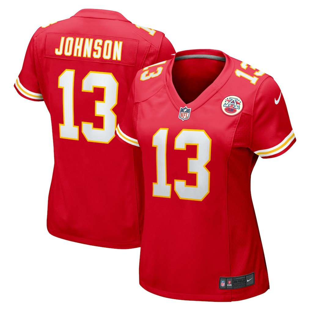 Nazeeh Johnson Kansas City Chiefs Women's Game Player Jersey - Red