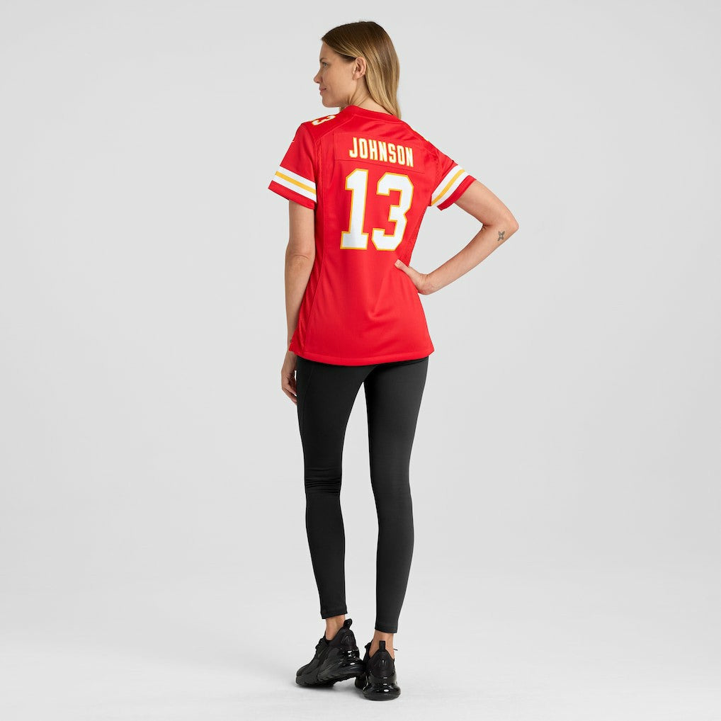 Nazeeh Johnson Kansas City Chiefs Women's Game Player Jersey - Red