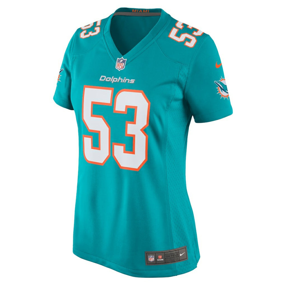 Cameron Goode Miami Dolphins Women's Game Player Jersey - Aqua