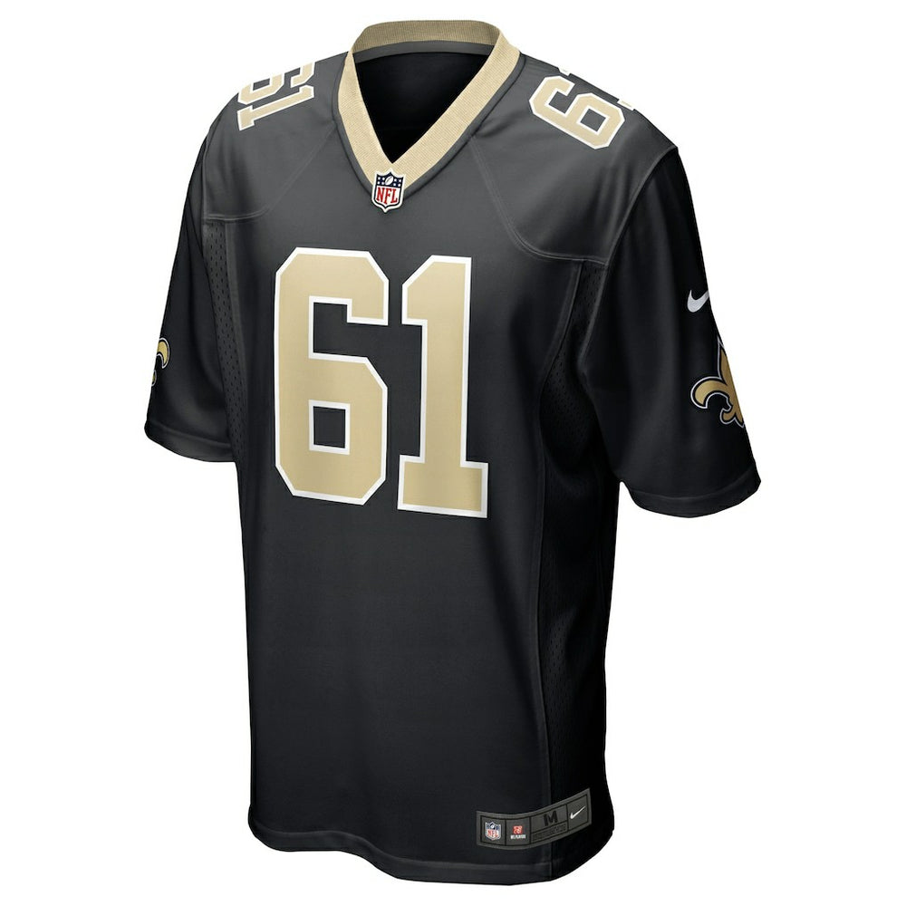 Drew Desjarlais New Orleans Saints Game Player Jersey - Black