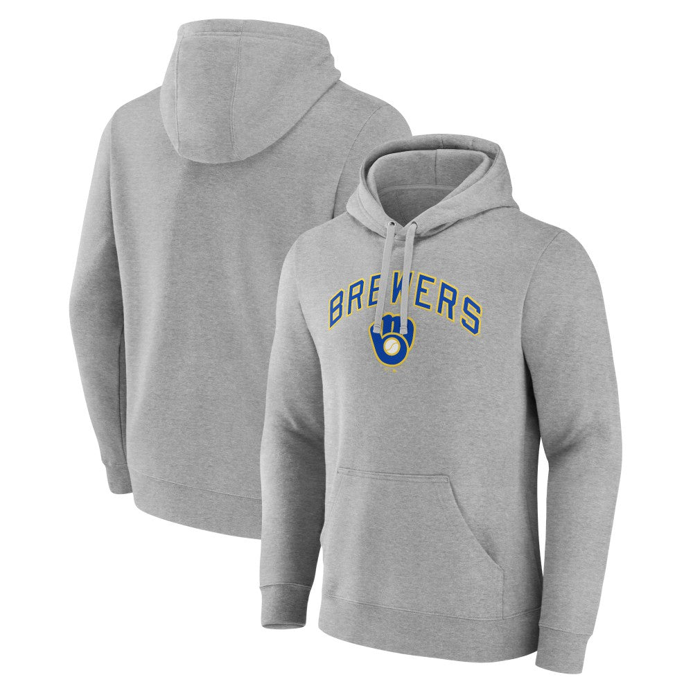 Milwaukee Brewers Wahconah Pullover Hoodie Gray