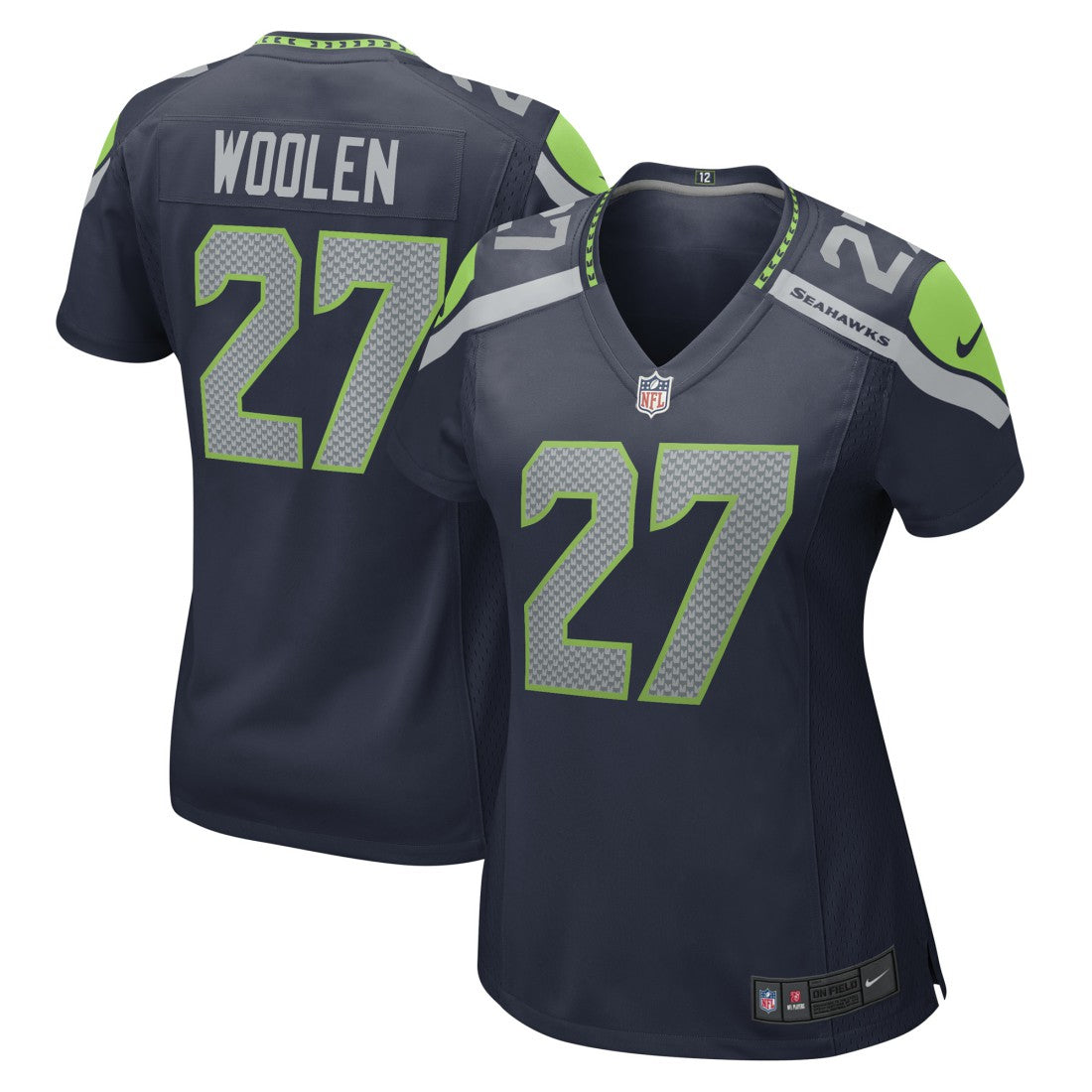 Riq Woolen Seattle Seahawks Women's Team Game Jersey - College Navy
