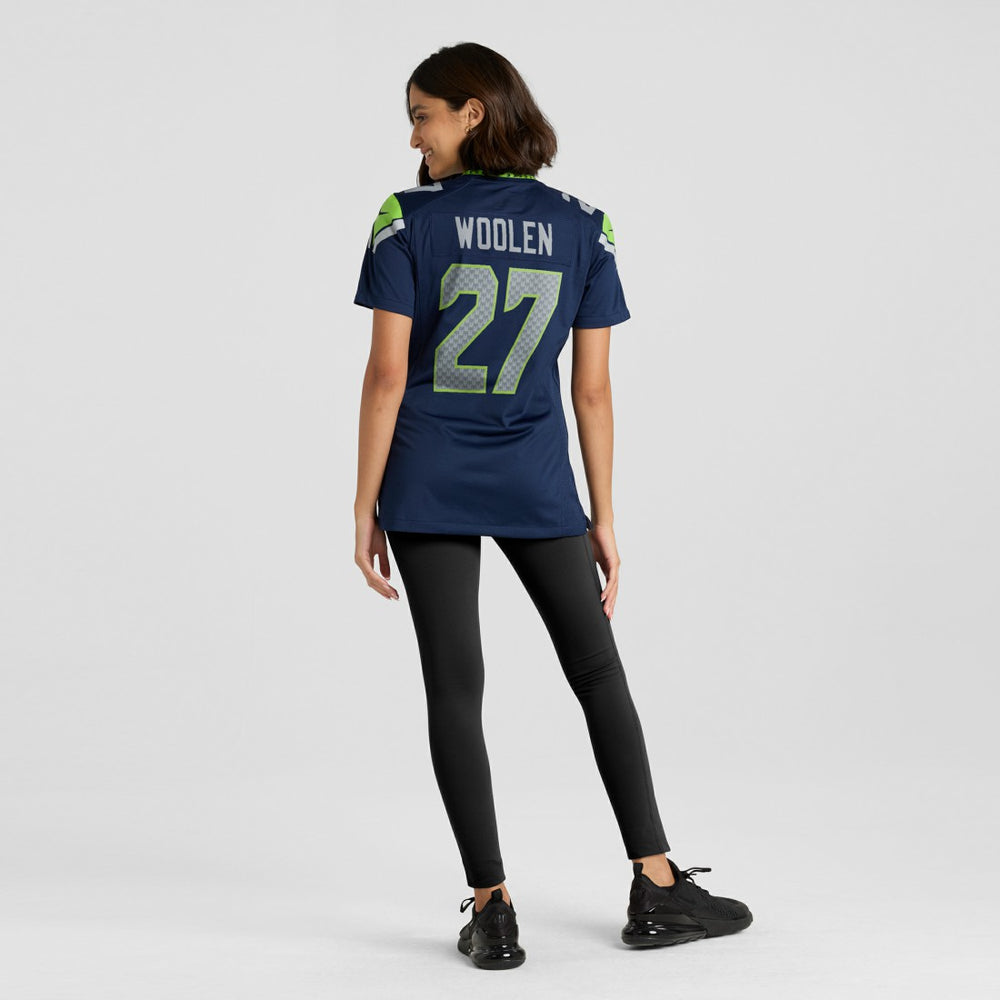 Riq Woolen Seattle Seahawks Women's Team Game Jersey - College Navy