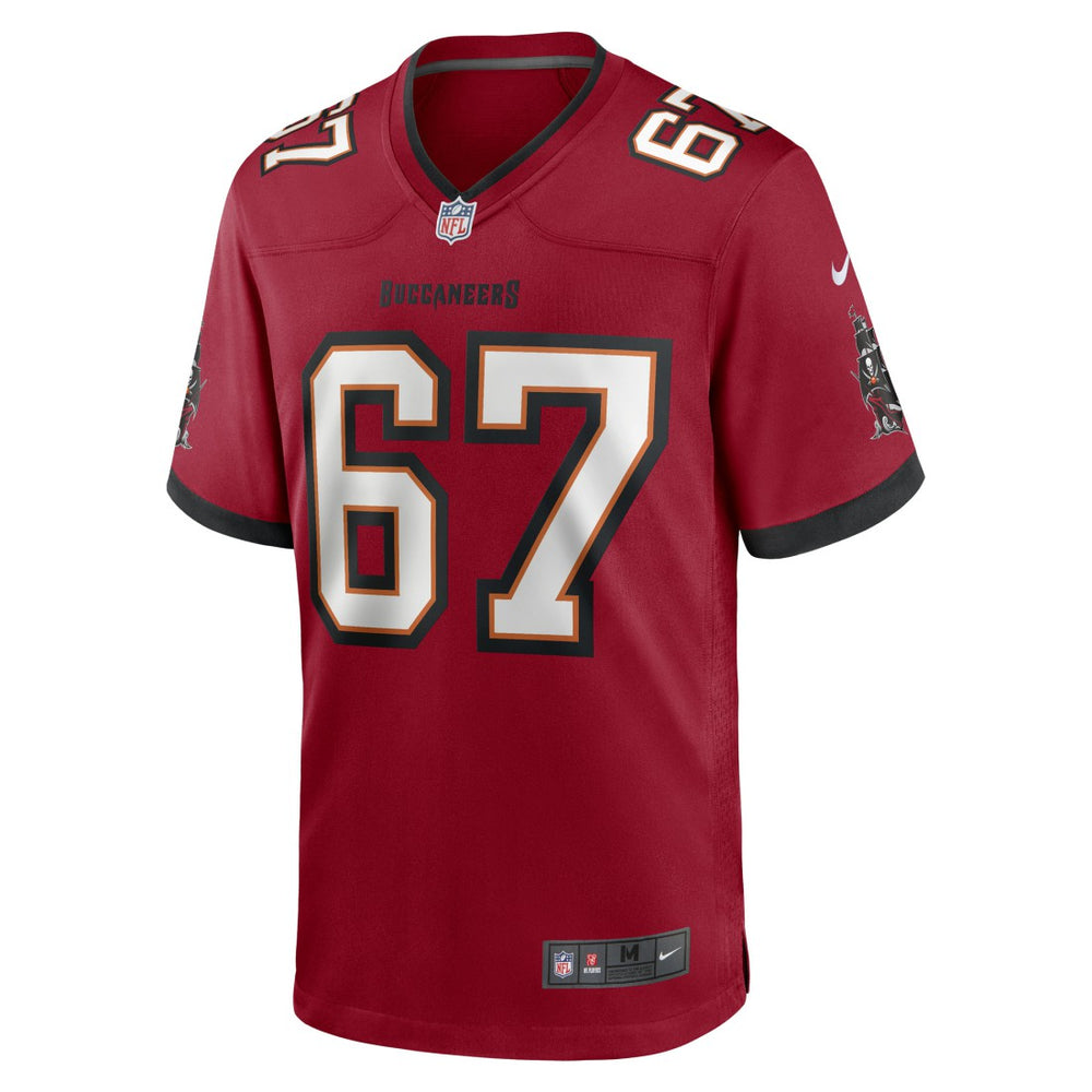 Luke Goedeke Tampa Bay Buccaneers Game Player Jersey - Red