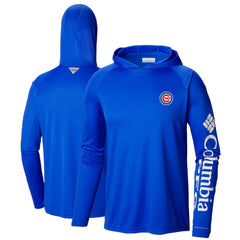 Chicago Cubs Terminal Tackle Long Sleeve Hoodie T-Shirt Royal | Columbia