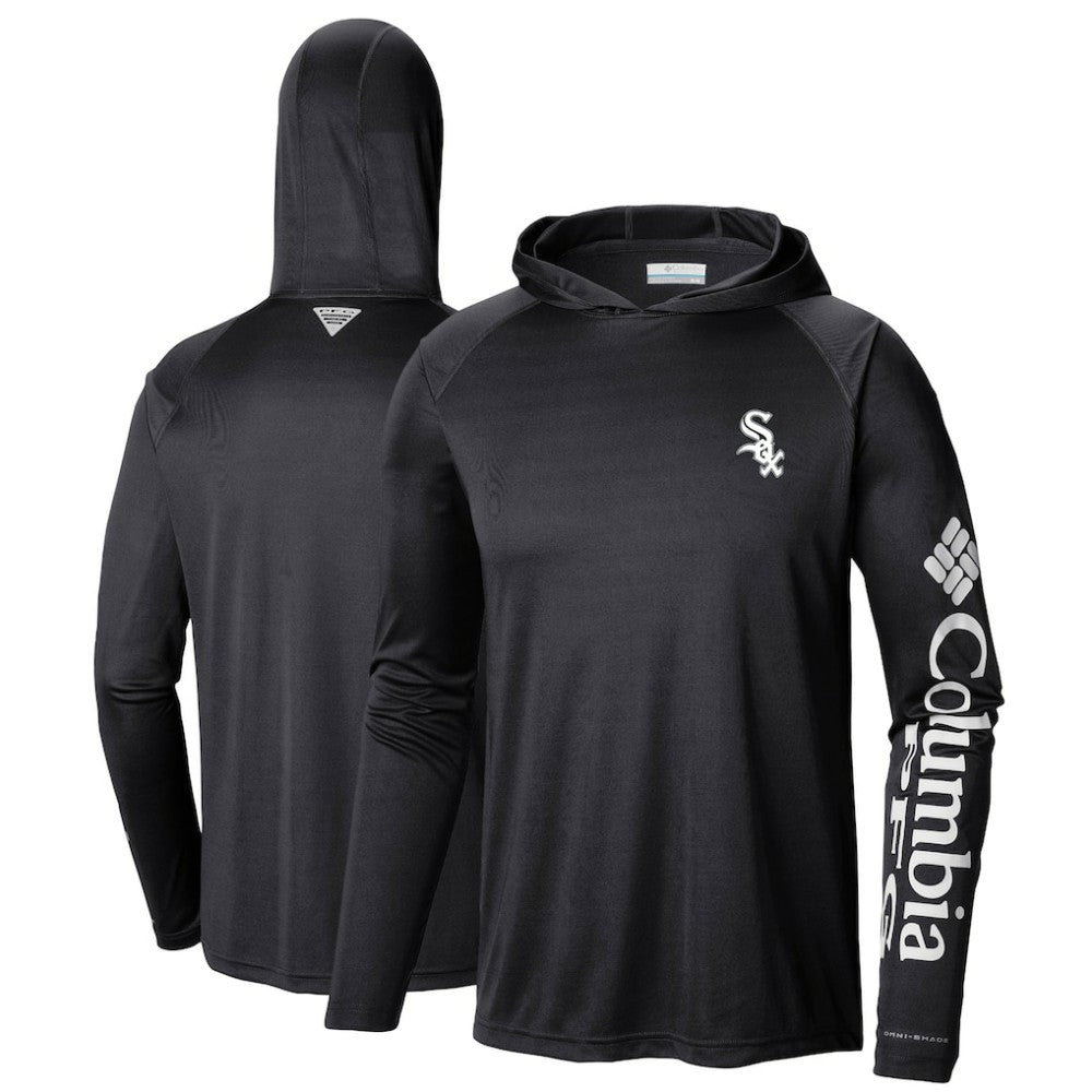 Chicago White Sox Terminal Tackle Long Sleeve Hoodie T-Shirt Black | Columbia