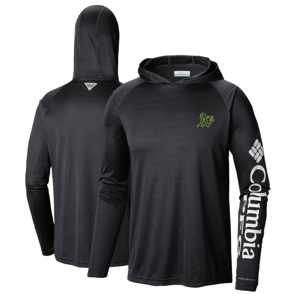 Athletics Terminal Tackle Long Sleeve Hoodie T-Shirt Black | Columbia