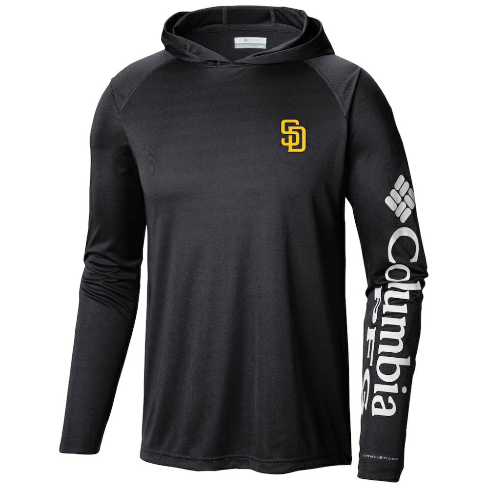 San Diego Padres Terminal Tackle Long Sleeve Hoodie T-Shirt Black | Columbia