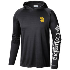 San Diego Padres Terminal Tackle Long Sleeve Hoodie T-Shirt Black | Columbia