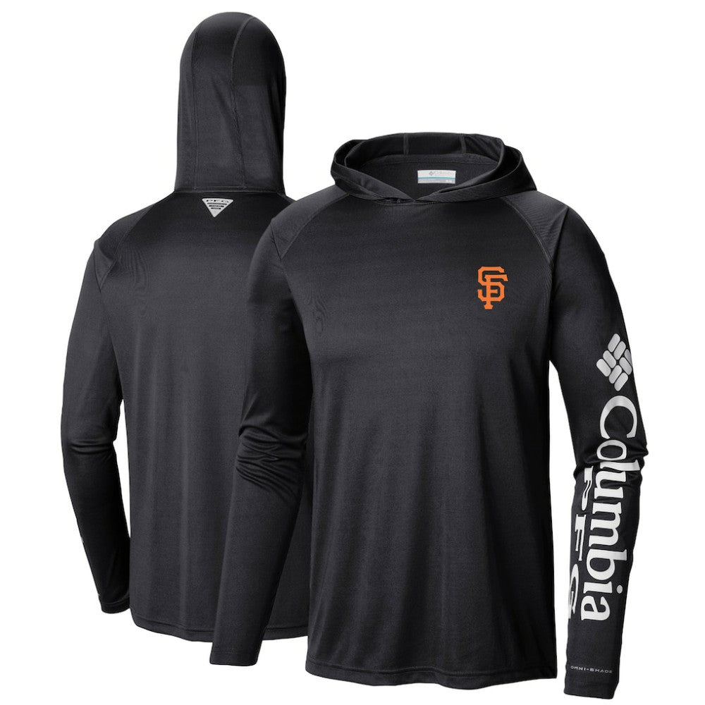 San Francisco Giants Terminal Tackle Long Sleeve Hoodie T-Shirt Black | Columbia