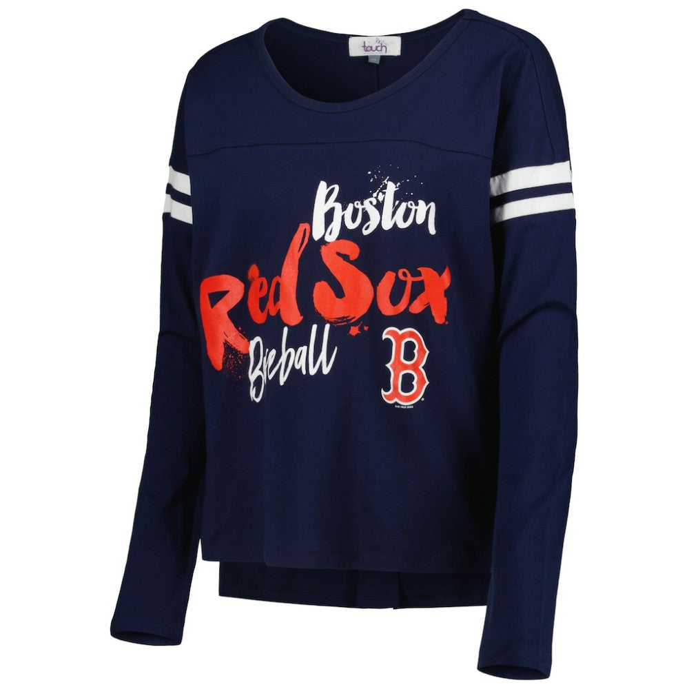 Boston Red Sox Touch Women's Free Agent Long Sleeve T-Shirt Navy