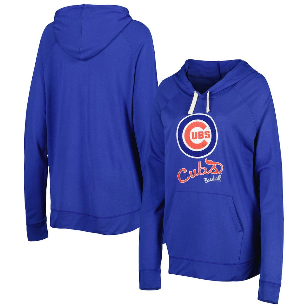 Chicago Cubs Touch Women's Pre-Game Raglan Pullover Hoodie Royal