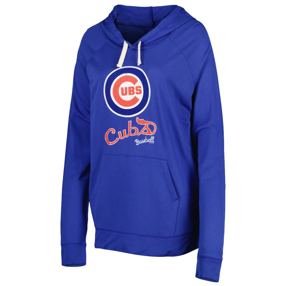Chicago Cubs Touch Women's Pre-Game Raglan Pullover Hoodie Royal