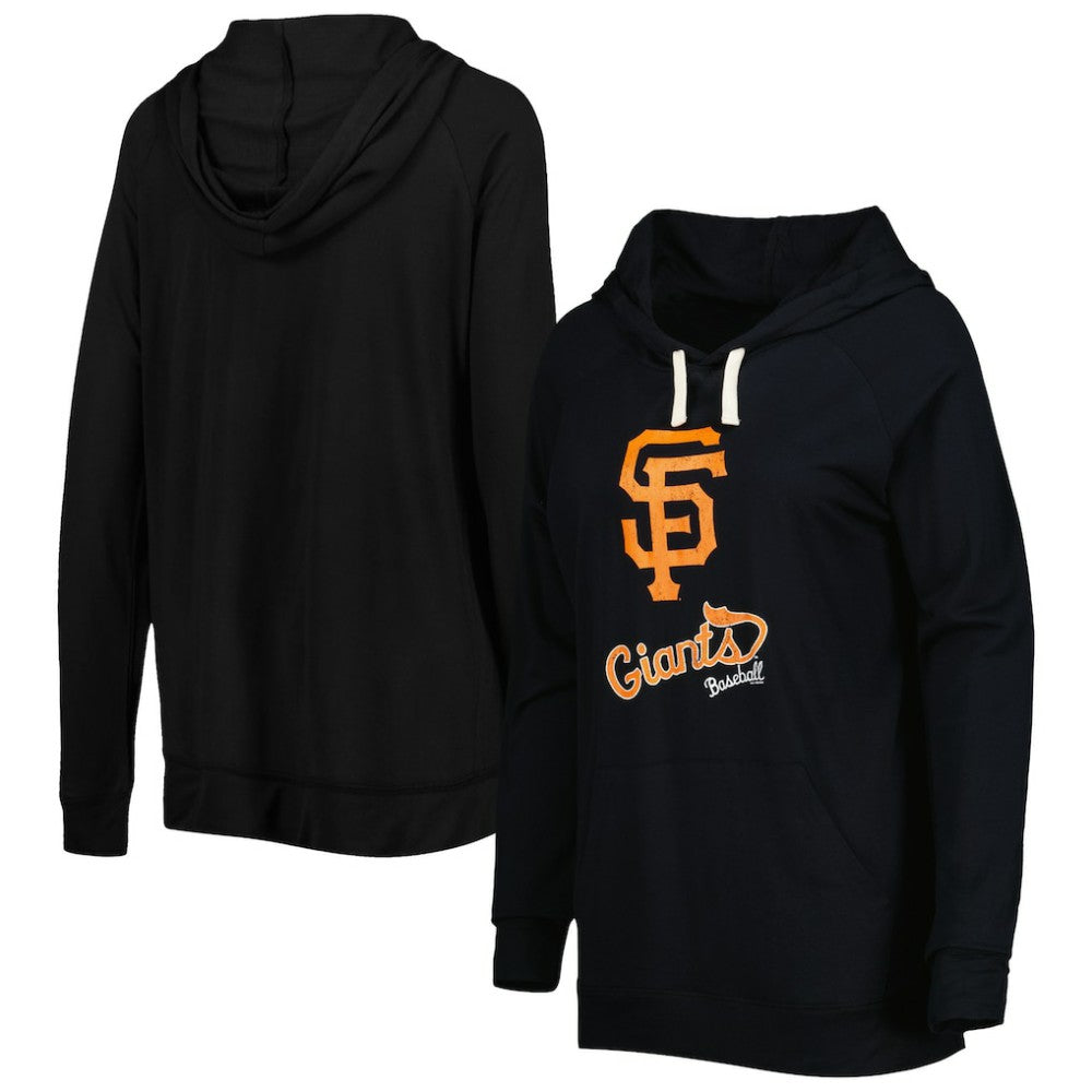 San Francisco Giants Touch Women's Pre-Game Raglan Pullover Hoodie Black