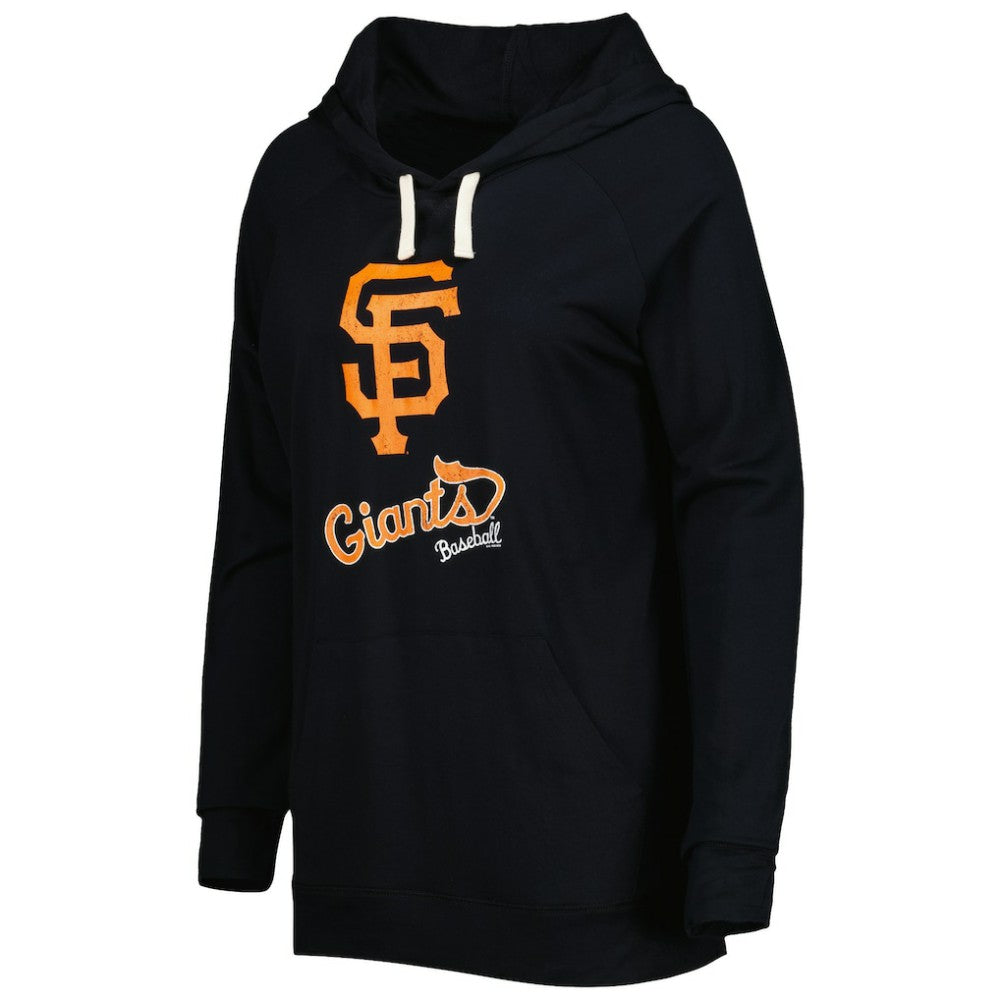 San Francisco Giants Touch Women's Pre-Game Raglan Pullover Hoodie Black