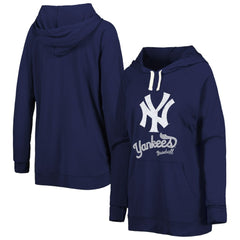 New York Yankees Touch Women's Pre-Game Raglan Pullover Hoodie Navy