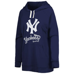 New York Yankees Touch Women's Pre-Game Raglan Pullover Hoodie Navy