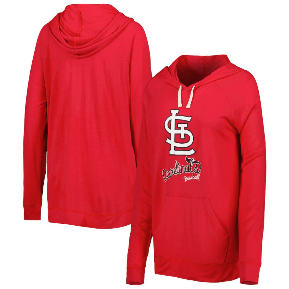 St. Louis Cardinals Touch Women's Pre-Game Raglan Pullover Hoodie Red