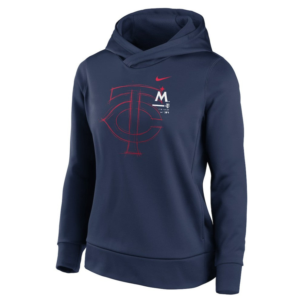Minnesota Twins Women's 2023 Big Game Fleece Pullover Hoodie Navy | Nike