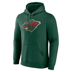 Minnesota Wild Fanatics Primary Logo Pullover Hoodie Green