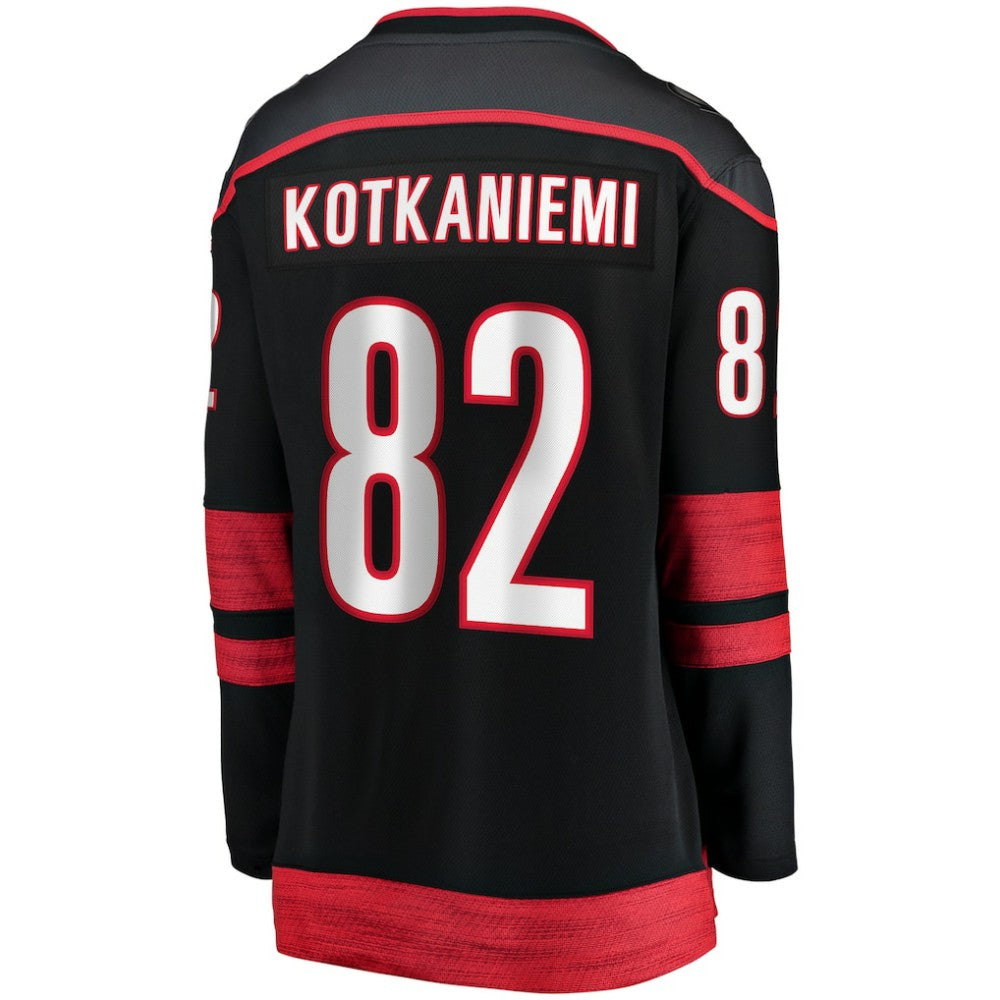 Jesperi Kotkaniemi Carolina Hurricanes Fanatics Women's Home Breakaway Player Jersey Black