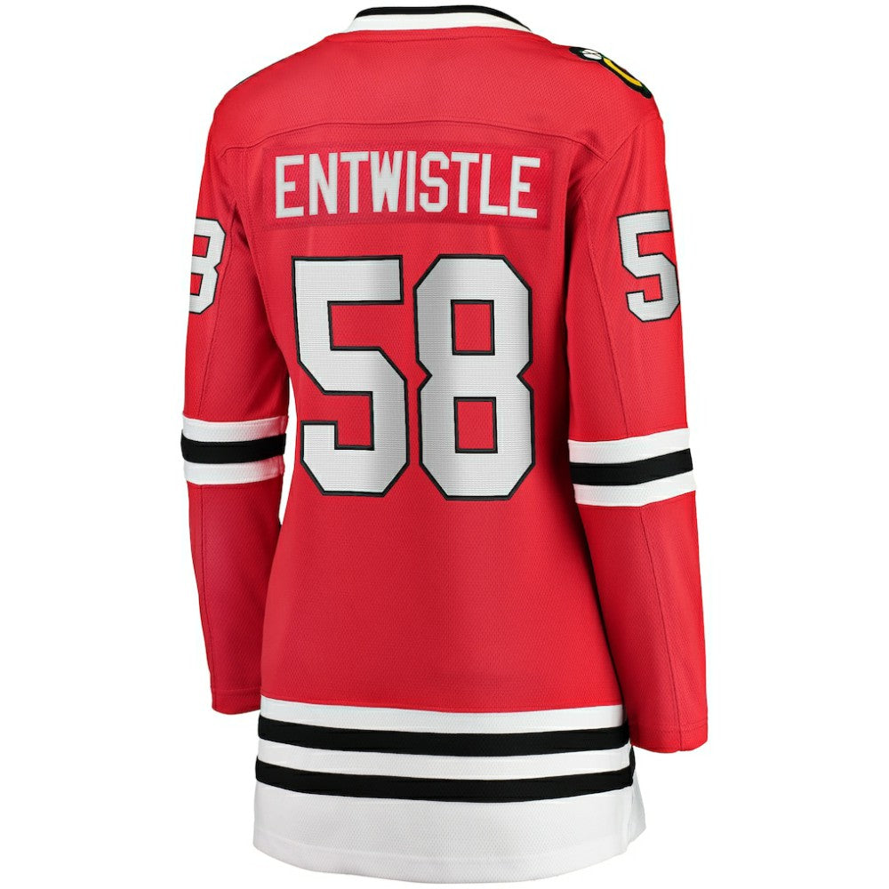 MacKenzie Entwistle Chicago Blackhawks Fanatics Women's Home Breakaway Player Jersey Red