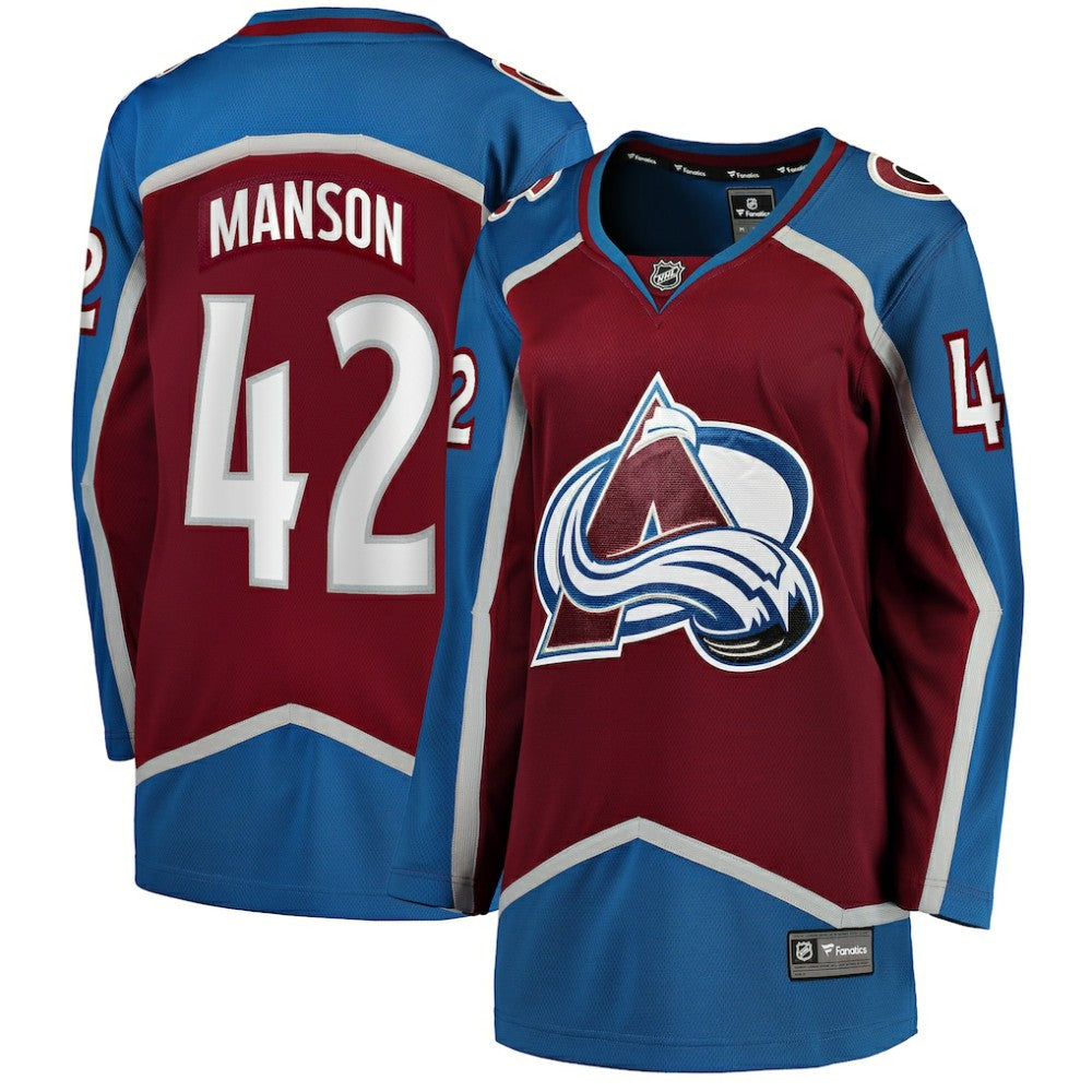 Josh Manson Colorado Avalanche Fanatics Women's Home Breakaway Player Jersey Burgundy