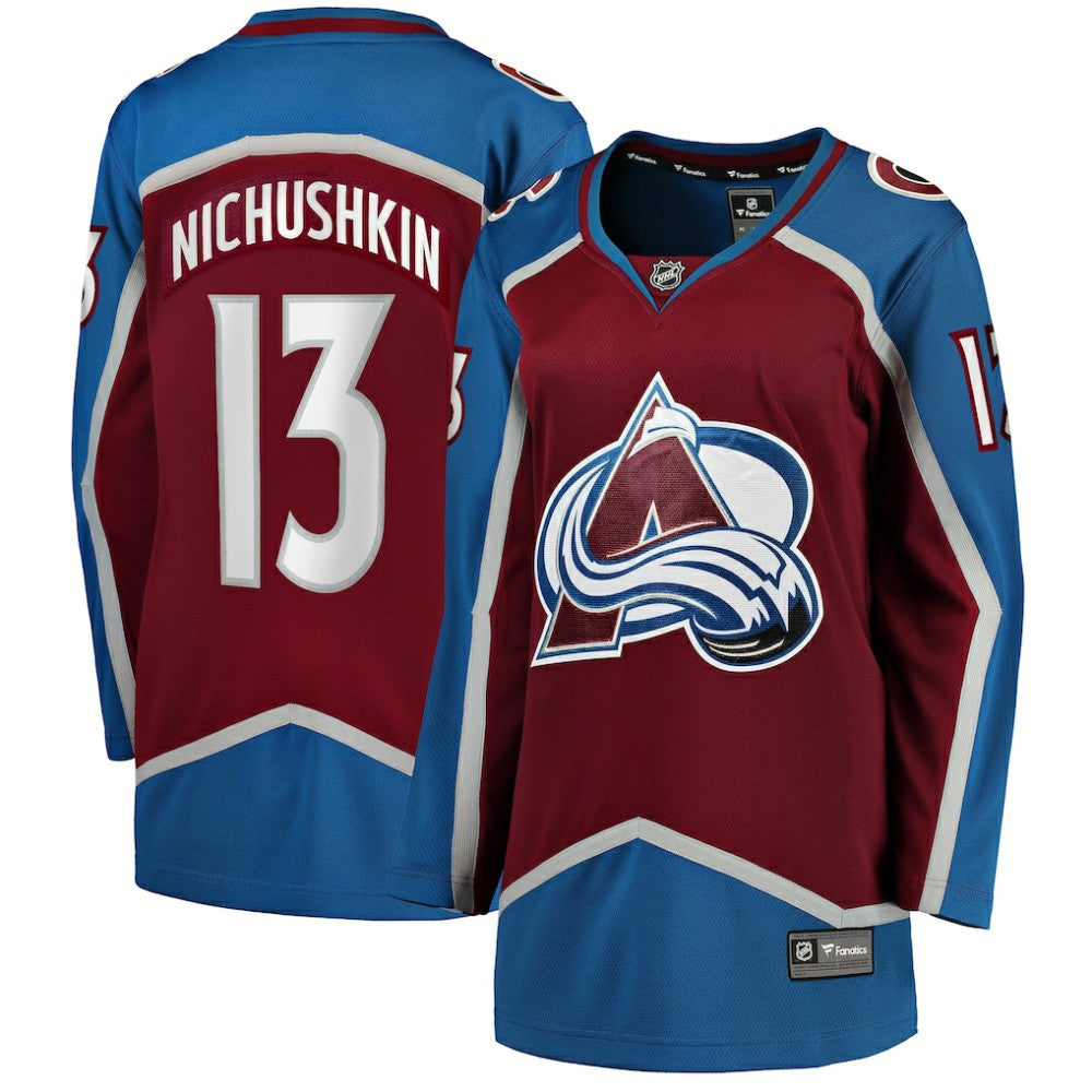 Valeri Nichushkin Colorado Avalanche Fanatics Women's Home Breakaway Player Jersey Burgundy