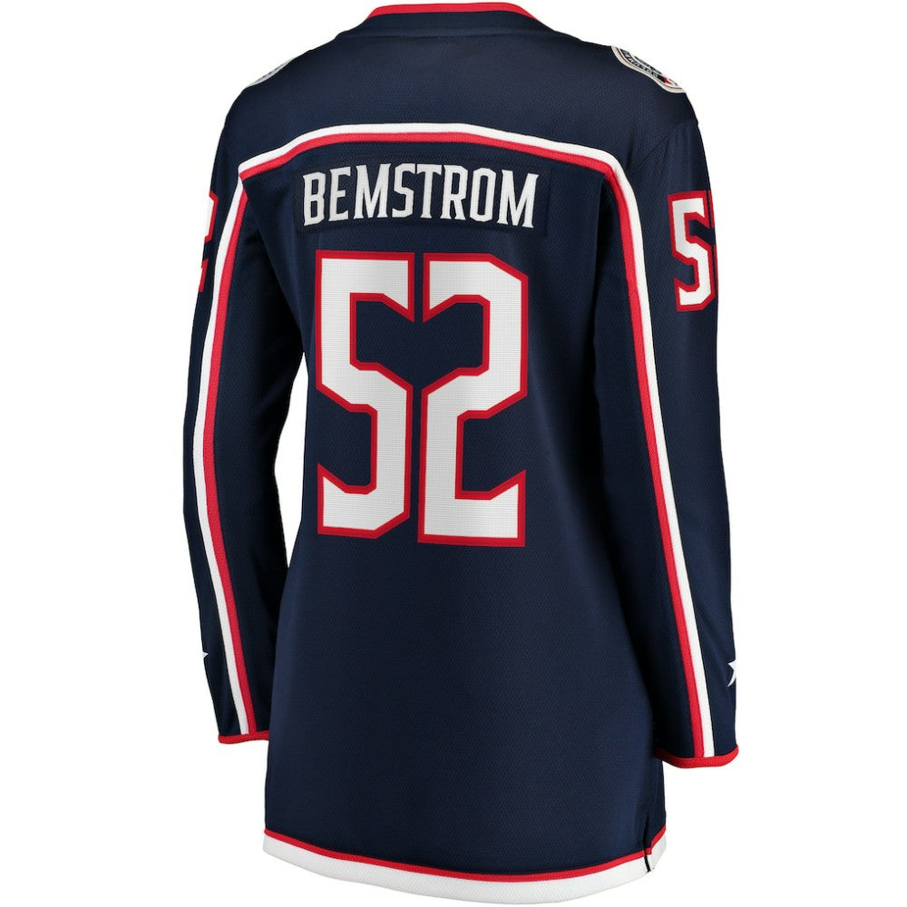 Emil Bemstrom Columbus Blue Jackets Fanatics Women's Home Breakaway Player Jersey Navy