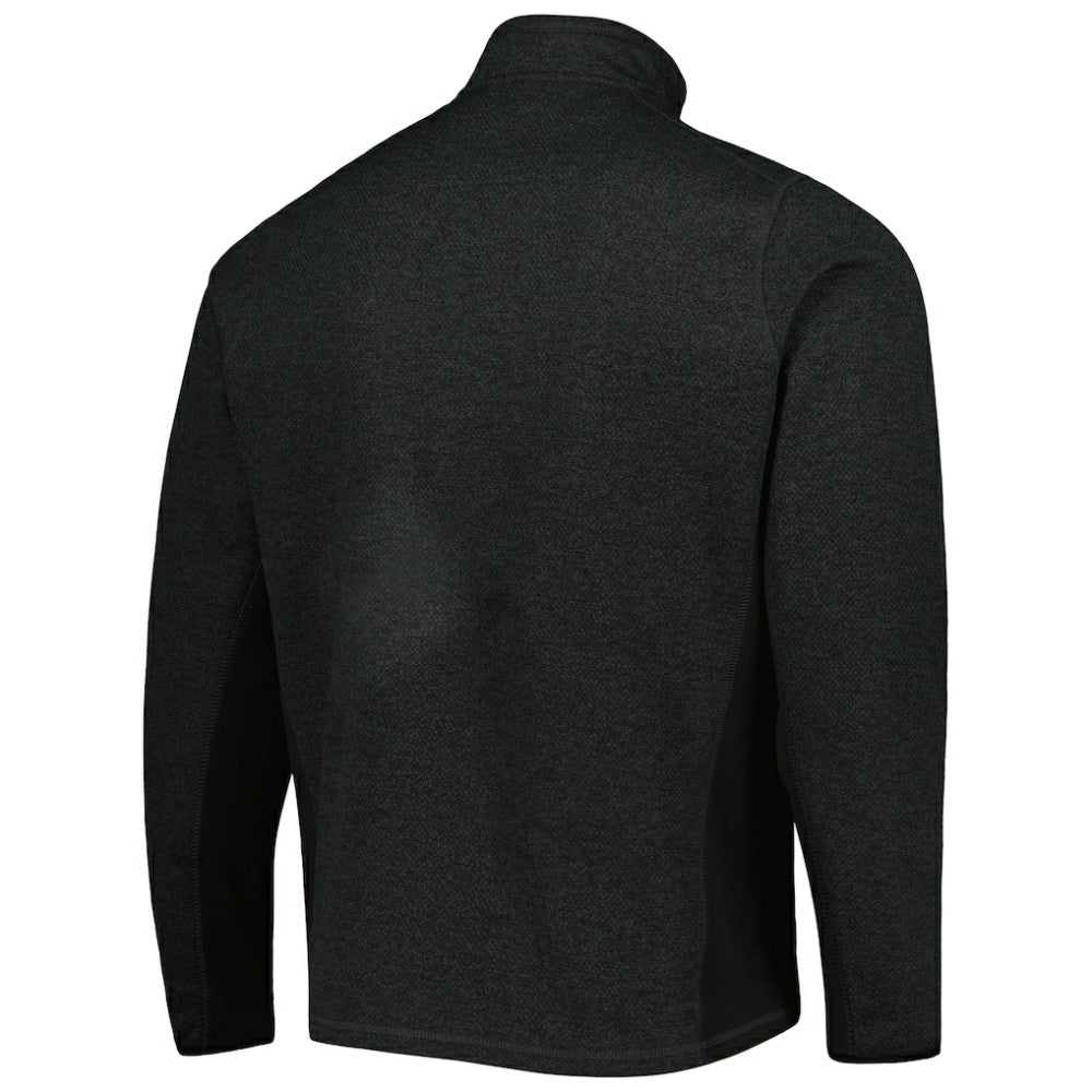 Philadelphia Flyers Antigua Course Quarter-Zip Jacket Heathered Black