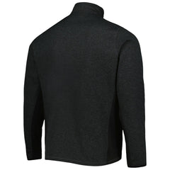 Pittsburgh Penguins Antigua Course Quarter-Zip Jacket Heathered Black